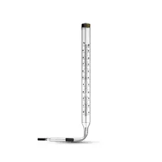Термометр технічний рідинний ртутний, шкала 1°С, 5У L= 240 мм (0°C...+100°C) Зображення