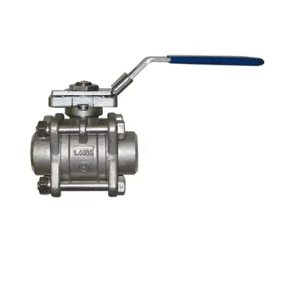 Кран нержавеющий 3-составной приварной IVR 670 Ду 8 Изображение