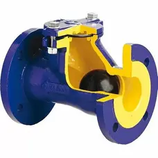 Клапан зворотній фланцевий з кулею Zetkama 400 Ду 50 Зображення