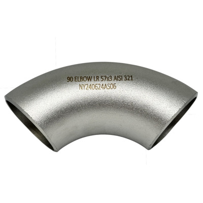 Відвід нержавіючий 90° AISI 321 Dn 21х3 мм Зображення