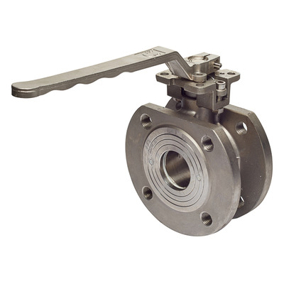 Кран фланцевий моноблочний AISI 316 Ру 16 Ду 25 Зображення