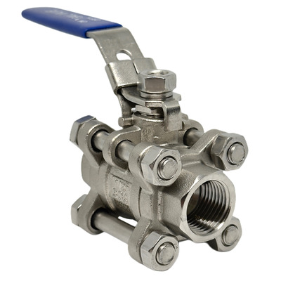 Кран муфтовий нержавіючий  3-складовий Ду 15 Зображення