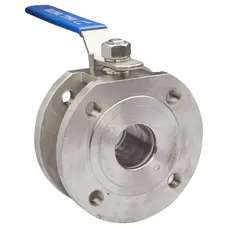 Кран фланцевий моноблочний нержавіючий Ру16 Ду15 Зображення