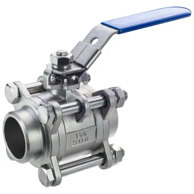 Кран приварной нержавеющий Ру 63 Ду 25 Изображение