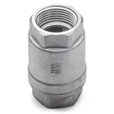 Клапан зворотній нержавіючий муфтовий Ду 15 Зображення