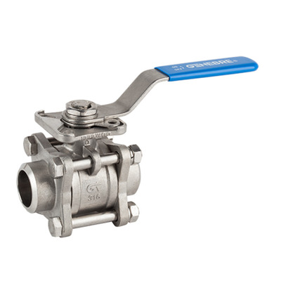 Кран нержавеющий муфтовый Genebre тип 2026 Ду 40 Изображение