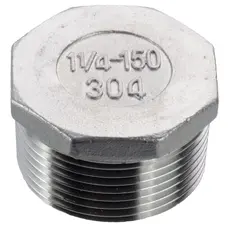 Заглушка нержавіюча (наружна різьба) Ду 25 Зображення