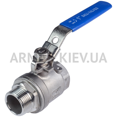 Кран  нержавіючий  муфтовий ВН Ду 15 Зображення