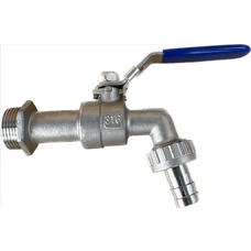 Кран нержавіючий з носиком Ду 15 Зображення