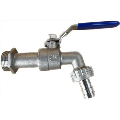 Кран нержавеющий с носиком Ду 20 Изображение