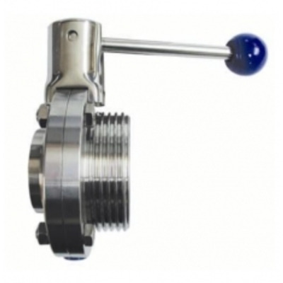 Заслінка поворотна "Батерфляй" різьба/зварка DN 125 Зображення