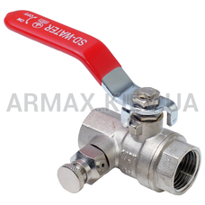 Кран шаровий зі спуском повітря Ду 15 Зображення