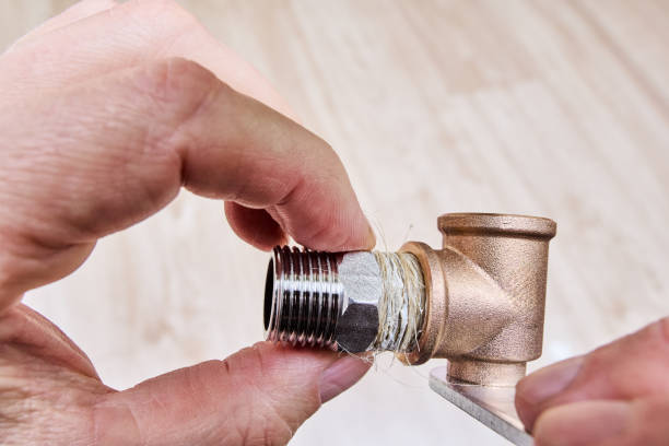 монтаж паклі на фітінг